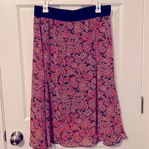 EUC LuLaRoe Lola skirt Large (worn 1X) paisley print